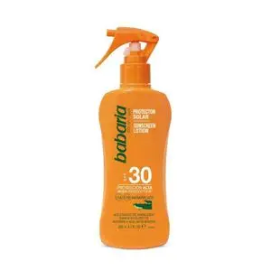 Babaria Spray Sunscreen Lotion Aloe F-30