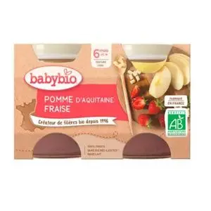 babybio PETIT POT POMME FRAISE 2 x 130G