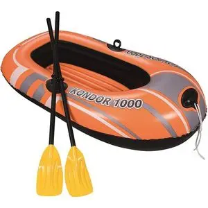 Bestway Bateau Pneumatique Kondor 1000 avec 2 Rames, 155 x 97 CM