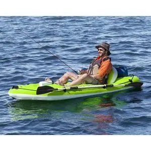 Bestway Kayak de pêche gonflable, bateau à rames, 2.70m