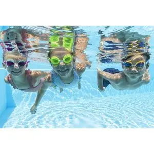 Bestway Pack De 3 Pcs Lunettes de Natation Aqua Burst Essential à Partir de 3 Ans