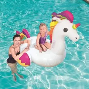Bestway Porteur Licorne Fantaisie Gonflable 155 cm X 119 Cm