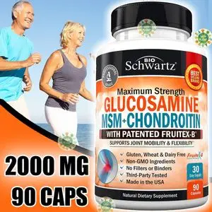 BioSchwartz glucosamine chondroitin msm with Patented Fruitex-B, 2000mg 90 Capsules