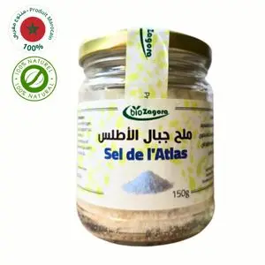 bio Zagora Sel de l'Atlas 150g, Sel Pur Sans Additifs 100% naturel, Sel de Montagnes de l'atlas