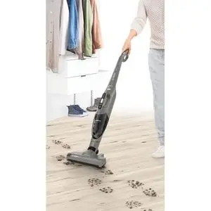 Bosch Aspirateur balai BBHF214G rechargeable 2in1 sans fil - léger - graphite - autonomie 35min