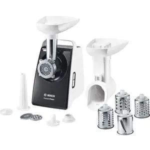 Bosch Hachoir à viande et légumes ; CompactPower + 10 fonctions ; 1600W ; 1,9 kg/mn ; MFW3640A