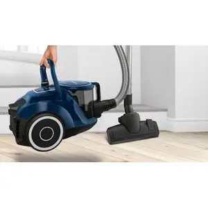Bosch Aspirateur sans sac moteur puissant avec filtre, Bleu
