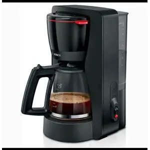 Bosch Cafetière MyMoment 15 Tasses Noir – Machine à Café Filtre 1000W, Grande Capacité, Rapide &amp; Pratique