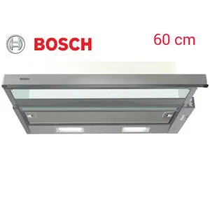 Bosch Hotte télescopique 60 cm Argenté métallique, éclairage led silencieuse 3 vitesses