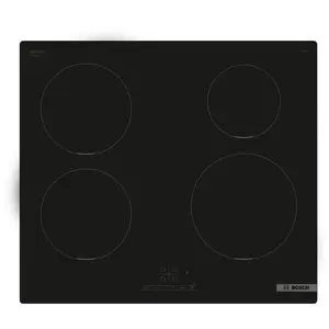 Bosch Plaque électrique à induction 4 foyers PowerBoost démarrage rapide TouchScreen tactile 60cm sécurité enfant 17 réglages 2 ans de garantie