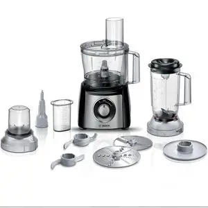 Bosch Robot Culinaire Multifonction MultiTalent 3 – 800W – Noir &amp; Acier Inoxydable Brossé