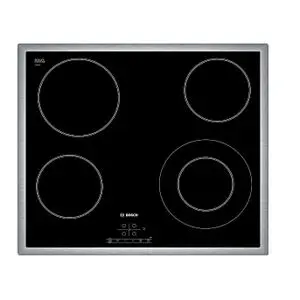 Bosch Plaque Électrique Vitrocéramique 4 Feux 60 Cm Tactile Touchselect Sécurité Enfant