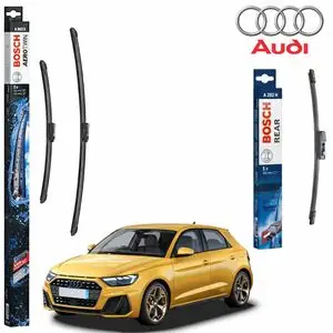 Bosch Pack Balais d’Essuie-Glace avant et arrière pour Audi A1 (GBA) - Silencieux Premium