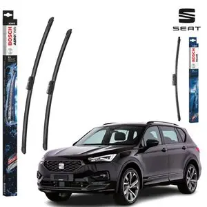 Bosch Pack Balais d’Essuie-Glace avant et arrière pour Seat Tarraco  - Silencieux Premium
