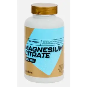 Bodymass Magnésium Citrate 200 Mg - 60 Comprimés - Origine Europe