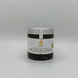 AFALKAY PRODUCTS Savon noir naturel à l'huile essentielle d'eucalyptus 200 g