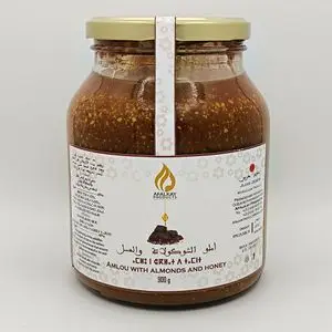 AFALKAY PRODUCTS Amlou de Chocolat &amp; Miel &amp; Huile d’Argan – Bio Traditionnel &amp; Naturel 900 g