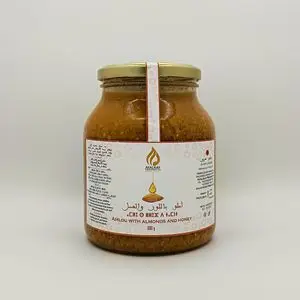 AFALKAY PRODUCTS AMLOU D’AMANDE DOUCE &amp; MIEL &amp; HUILE D’ARGAN – BIO TRADITIONNEL &amp; NATUREL 900 G