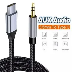 Shtel Câble USB C à 3.5mm Aux câble de haut-parleur câble Audio