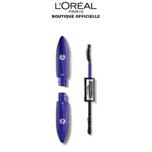 L'Oréal Paris Pro XXL Extension - Mascara Effet Extension de Cils Professionnel - Technologie Double Brosse - Longue Tenue - Teinte : Noir - 12 ml