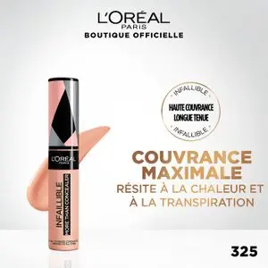L'Oréal Paris Infaillible More Than Concealer Anti-cernes Correcteur et Fond de Teint 2 en 1 Longue Tenue 325 Bisque 11ml