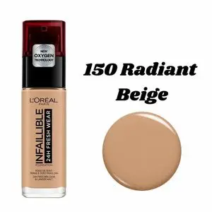 L'Oréal Paris Fond de Teint Infaillible 24h Fresh Wear -Teinte : 150 Beige Éclat 30ml