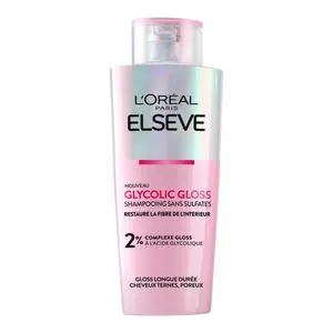 L'Oréal Paris Elseve Glycolic Gloss Cheveux Elseve Shampoing sans sulfate,200 ml