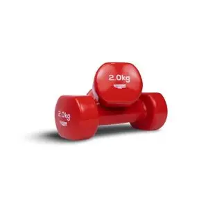 topgym Haltère en vinyle antidérapant - 2 Kg - Haltères - Gymnastique