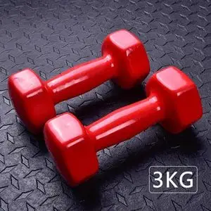 topgym Haltère en vinyle antidérapant - 3 Kg - Haltères - Gymnastique
