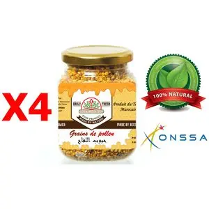 Palmarès des terroirs Marocains Grains de pollen 100% Naturel (énérgissant, Fértilité, superaliment, Grippe, rhum) 400g