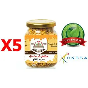 Palmarès des terroirs Marocains Grains de pollen 100% Naturel (énérgissant, Fértilité, superaliment, Grippe, rhum) 500g