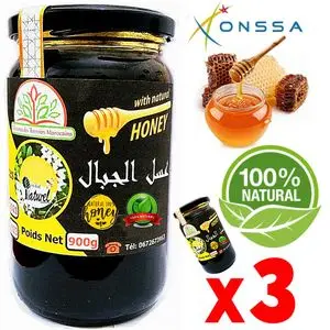 Palmarès des terroirs Marocains Miel de Montagnes 100% Naturel (Antispasmodique, Antiseptique, Tonifiant) 2700g