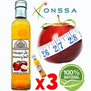 Palmarès des terroirs Marocains Vinaigre de pomme (digestion, Minceur, drainage, perte de poids) 100% Naturel 750ml