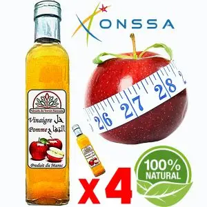Palmarès des terroirs Marocains Vinaigre de pomme (digestion, Minceur, drainage, perte de poids) 100% Naturel 1 litre