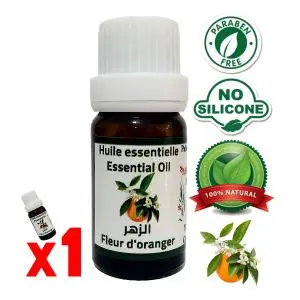Palmarès des terroirs Marocains Huile essentielle de fleur d'oranger Néroli Essence fragrance 100% naturelle 10ml