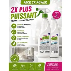 Dayson Pack Nettoyant Salle de bain  Anti-Calcaire 2X POWER – Flacon Pulvérisateur 500ml + Recharge 500ml