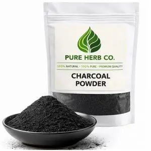 SOLTANIA Poudre de charbon actif, détox et beauté à base de plantes, comestible à base de plantes 50GR