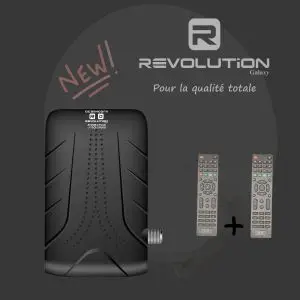 REVOLUTiON Galaxy Récepteur Satellite numérique AYOUR 2 PLUS 4K UHD – Double Télécommande