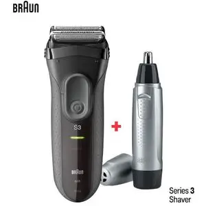 Braun Rasoir rechargeable Series 3 ProSkin 3000VS et Tondeuse oreilles et nez EN10