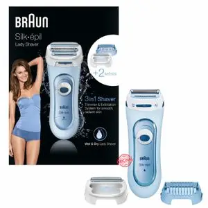 Braun Epilateur électrique Silk-épil 5 Lady tondeuse et d'exfoliation LS 5160 Waterproof 3 in 1
