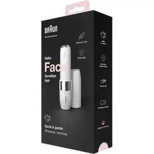 Braun Rasoir Visage Électrique Pour Femme Face Mini FS1000 - Pour Les Lèvres Supérieures, Menton Et Joues - Face Hair Removal