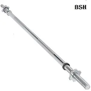 Bsh Barre D'Haltère Longue 1m20, Barre de Musculation à Filetage
