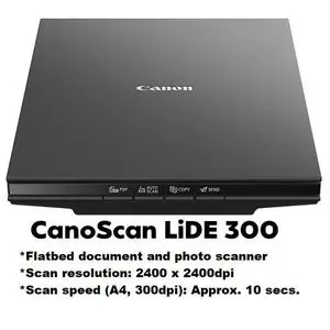 Canon Scanner LiDE 300 Numérisation À Plat 2400X2400 Dpi A4 Noir