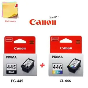 Canon Pack Cartouches d'encre PG-445 Noire + CL-446 Color - Sticky note Offerte