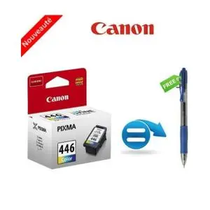 Canon Cartouche d'encre CL-446 Couleur = Stylo roller r?tractable offert