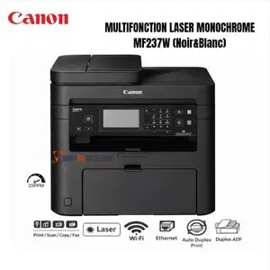 Canon Imprimante Multifonction Laser Monochrome i-SENSYS MF237w (1418C030AA)