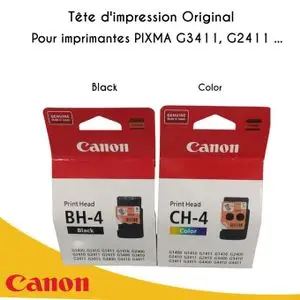 Canon T?te d'impression BH-4 Noir + CH-4 Color Pour PIXMA G3411, G2411_