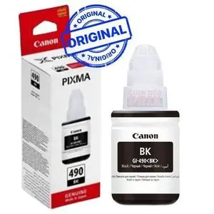 Canon GI-490 BK Noir - Bouteille d'encre d'origine