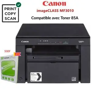 Canon Imprimante Laser Multifonction - Scan/Copie/Print Blanc&Noir i-SENSYS MF3010