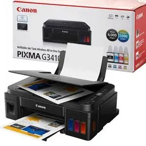 Canon PIXMA G3410 Imprimante Couleur multifonction Impression Scanner Photocopie à réservoirs rechargeables